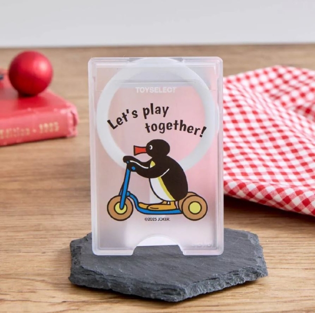 【可愛紓壓 療癒選物】PINGU玩滑板車MagSafe磁吸卡片夾