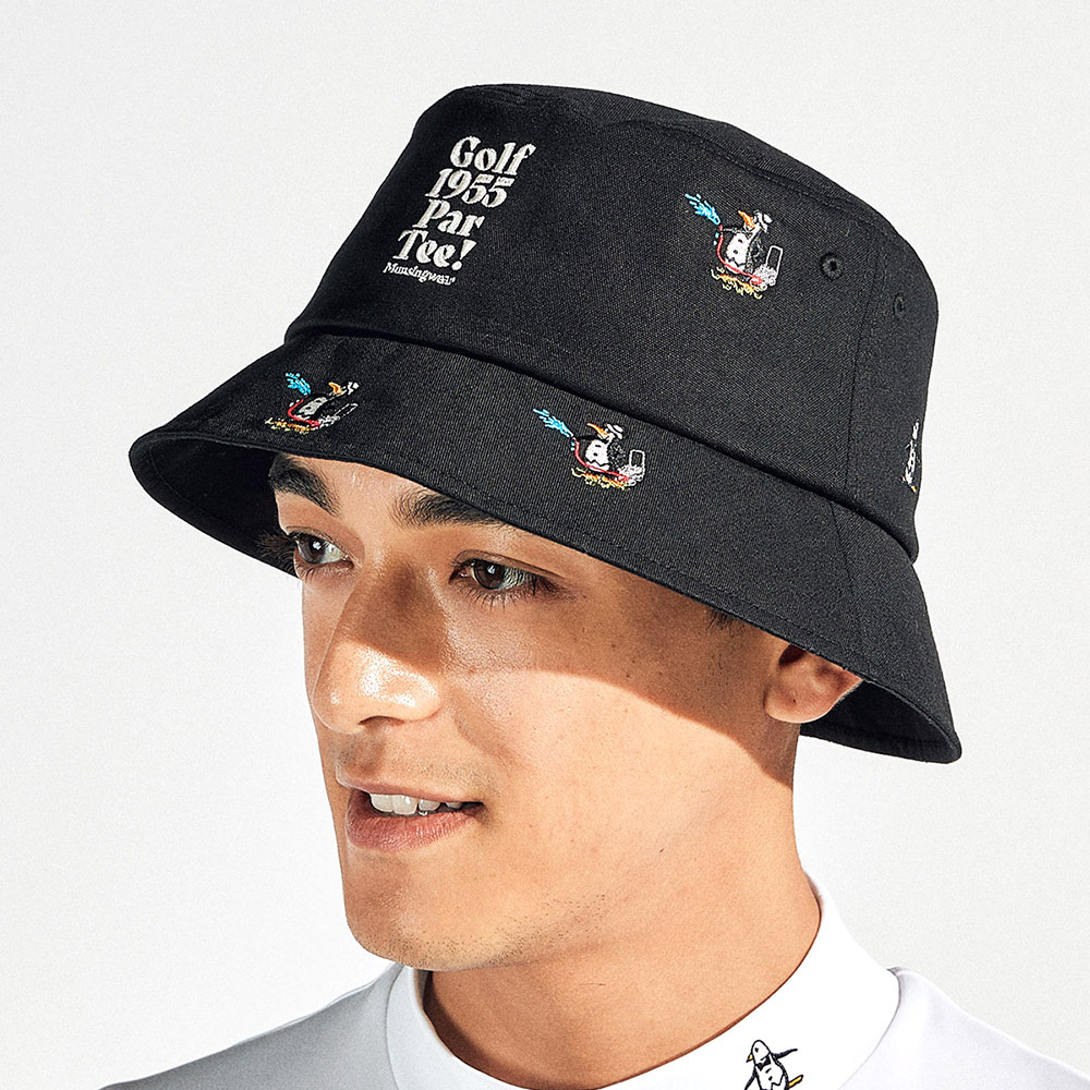 【Munsingwear】黑色經典紳士休閒風格球帽