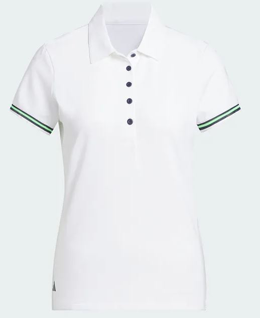 【ADIDAS GOLF】領口設計短袖POLO衫(女)-XL