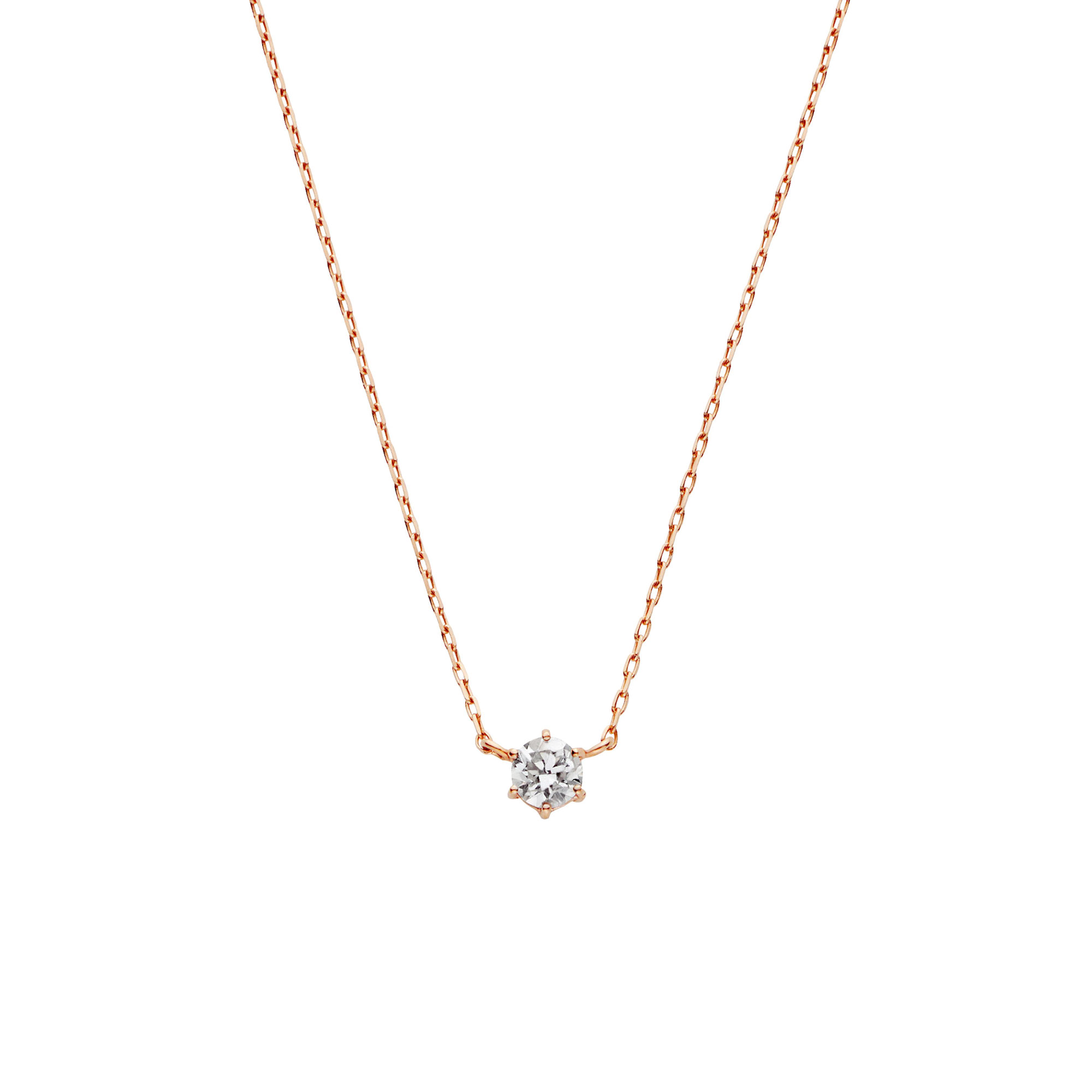 *【va vendome aoyama】VI 六爪單鑽項鍊(0.10ct)