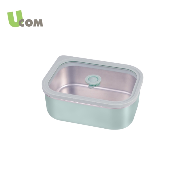 (點+金)(西門)瑞康屋UCOM 真空抗菌小V盒春意綠600ml