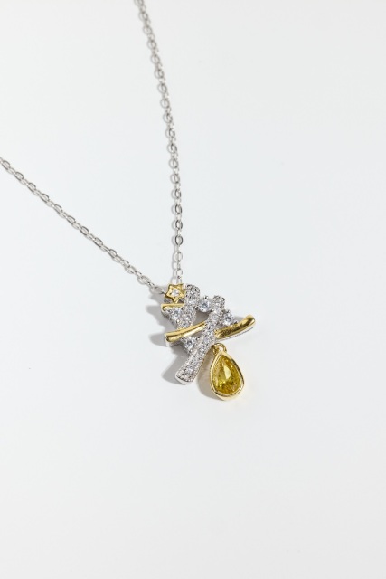 【冬季女神降臨】FROMETO 金星聖誕樹全純銀項鍊銀