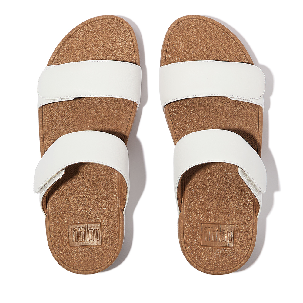 FITFLOP-LULU 可調式皮革涼鞋-都會白,US 8