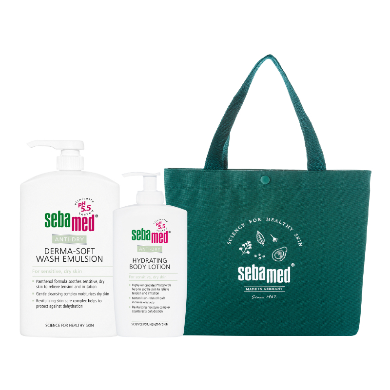 【台中店-施巴】抗乾敏滋潤浴露1000ml+抗乾敏保濕乳液400ml