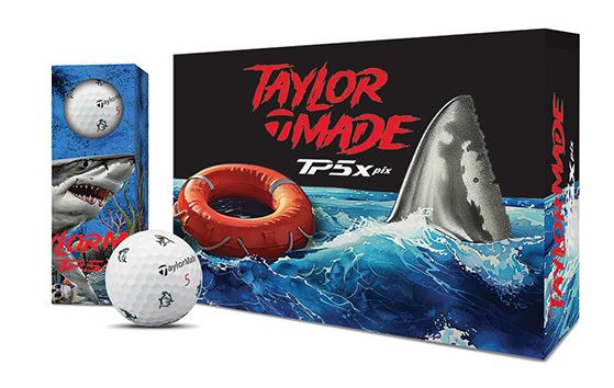 【TAYLORMADE】2025 TP5x pix 高爾夫球_鯊魚限量特別版