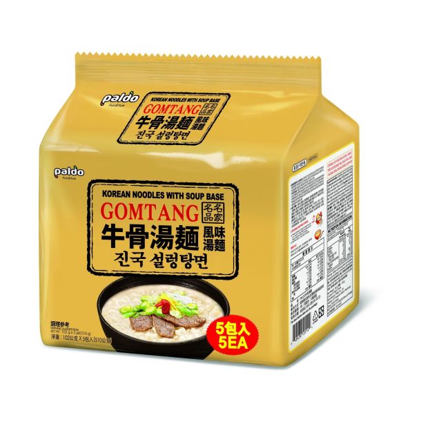 【來點美味超滿足】Paldo「 高麗麵-牛骨湯麵 5入/袋」