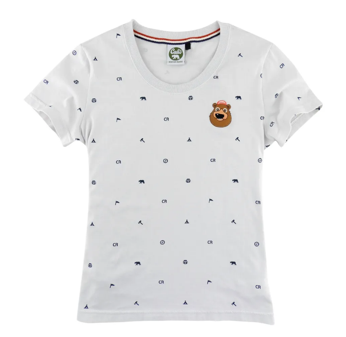 【CALIFORNIA REPUBLIC-台中店】滿版露營風Q版小熊純棉TEE-M