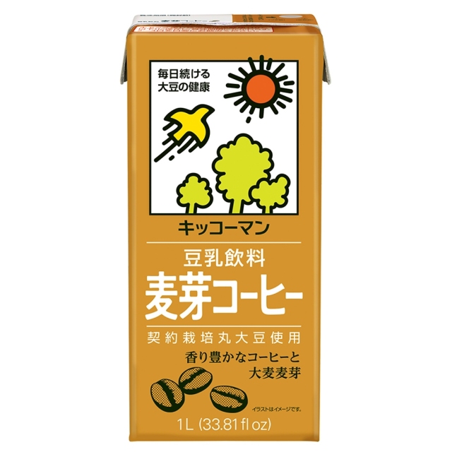 【台中店】 龜甲萬麥芽咖啡風味豆乳1000ml＊6入