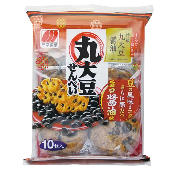 三幸丸大豆旨口醬油黑豆仙貝125g