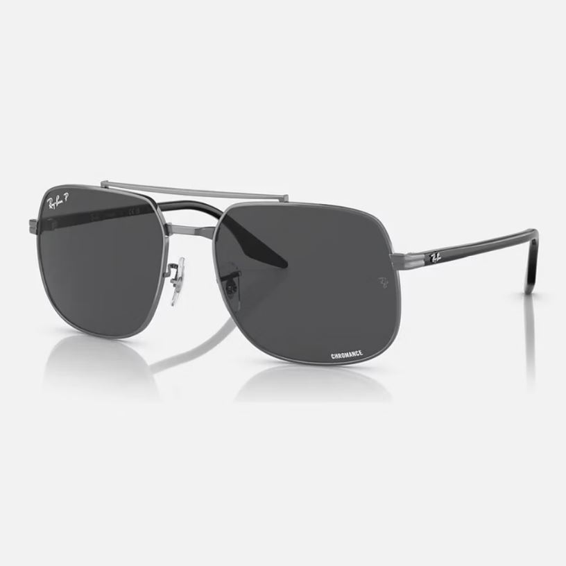 【RAY BAN】方形複合式偏光Chromance太陽眼鏡
