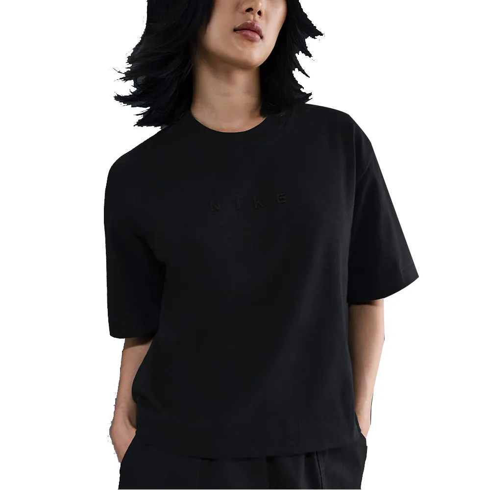 NIKE-女 AS W NSW LUXE SS TEE BOXY 短袖上衣-黑,L