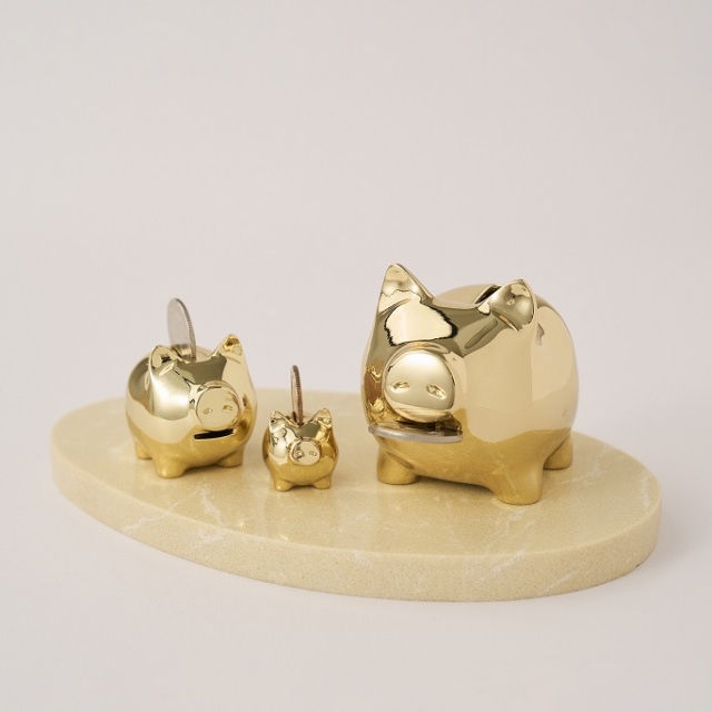 (西門)【金豬GOLDENPIG】大豬小豬落御盤_亮金