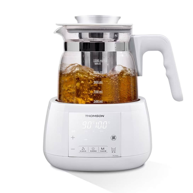 【必備暖點家電】元暉 THOMSON 1.3L 智能溫控玻璃養生壺