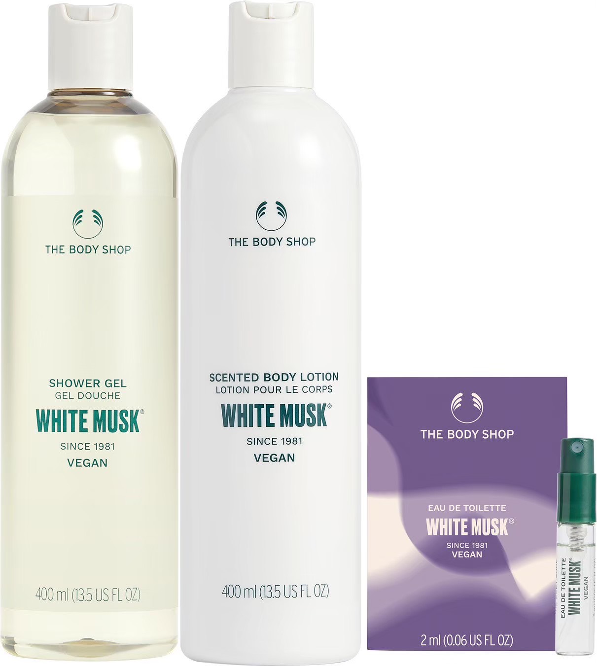 【THE BODY SHOP】白麝香沐浴潤膚組