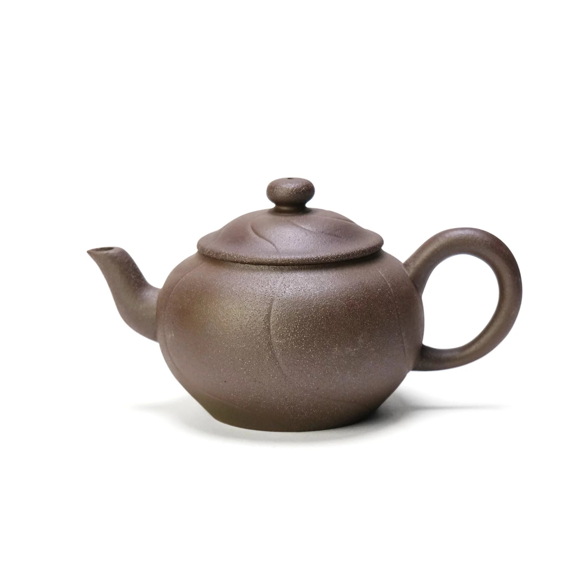 【中港陶作坊】茶人老岩泥六方福滿壺 160ml-火(一次燒)