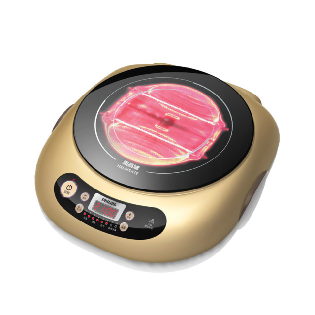 (西門)飛利浦不挑鍋黑晶爐-香檳金HD4990