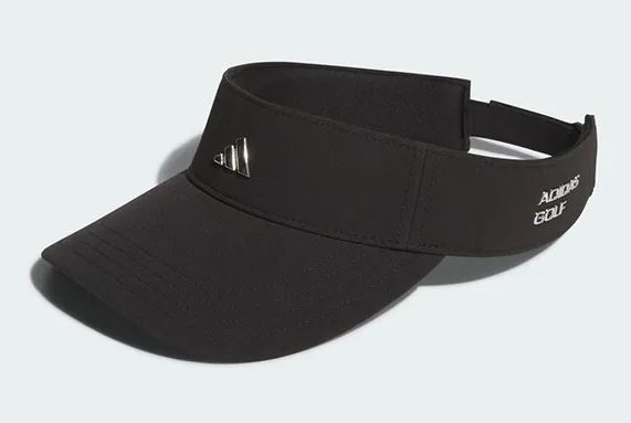 【ADIDAS GOLF】金屬感高爾夫球帽(女)-黑