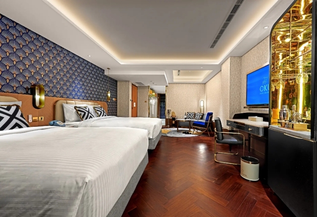 【最強點數盛典】OKU HOTEL 歐酷酒店 首席客房(兩大床、含早餐)住宿券