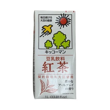【台中店】 龜甲萬紅茶風味豆乳1000ml＊6入