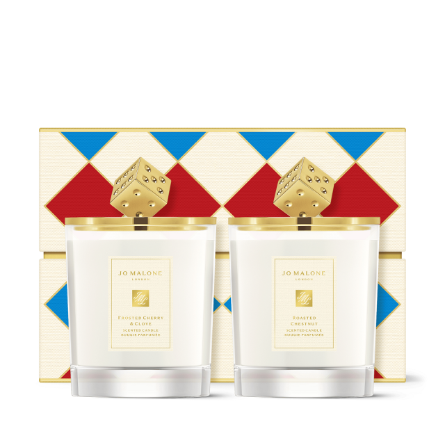 【質感生活儀式】JO MALONE-烤栗與冰霜櫻桃香氛工藝蠟燭雙入組
