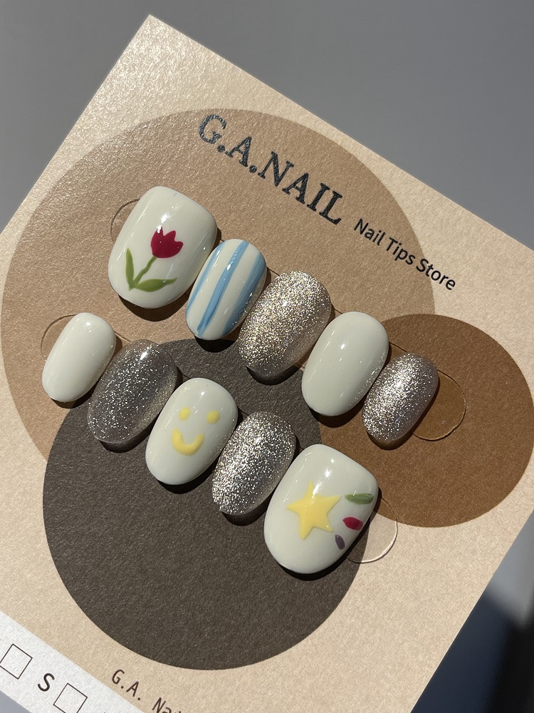 G.A.NAIL穿戴甲-小花款-S