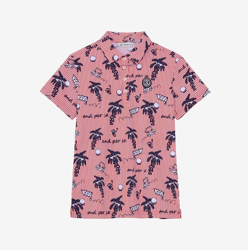 【AND PER SE】遮熱防曬吸汗速乾透氣功能POLO衫(女)-L