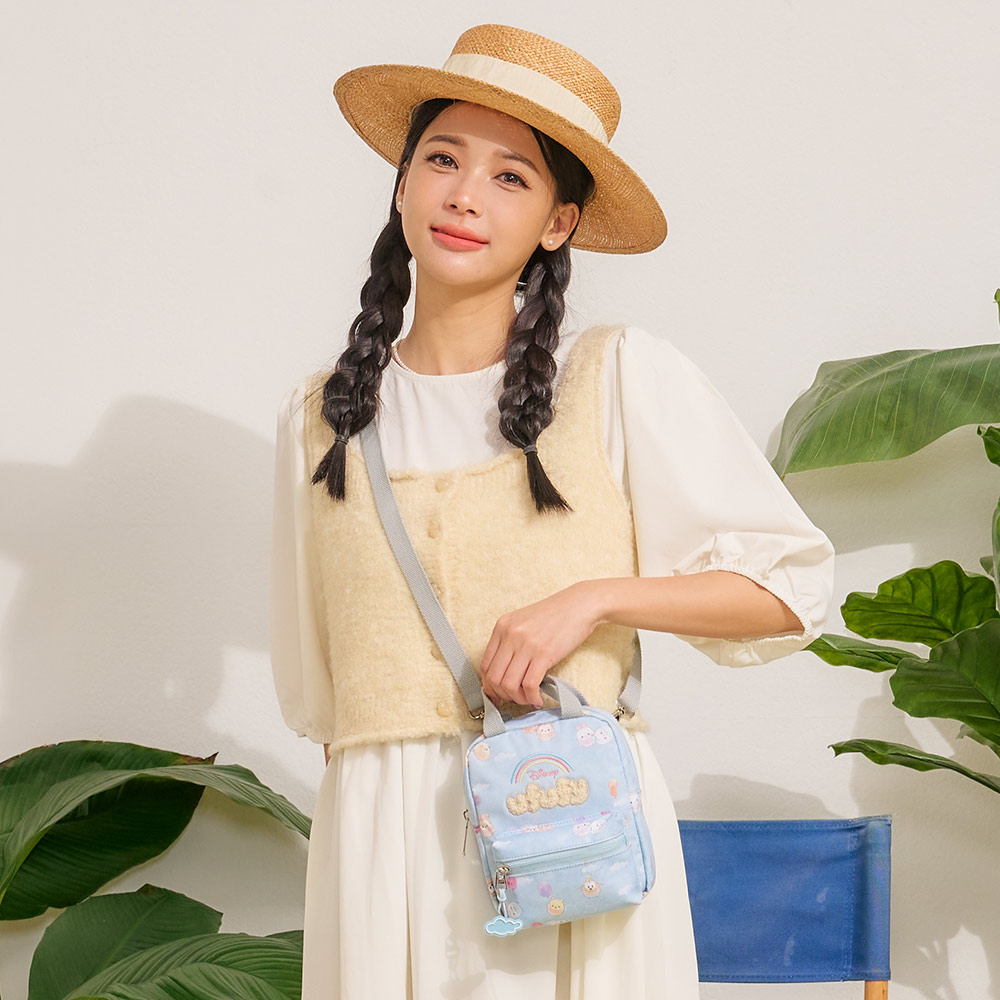 【Outdoor】迪士尼Disney-ufufy手機側背包-藍色