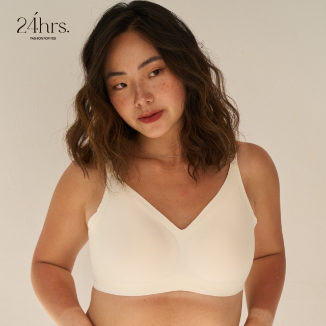 3件組(奶霜白) －V領美背款 親膚無痕內衣 FREE SIZE