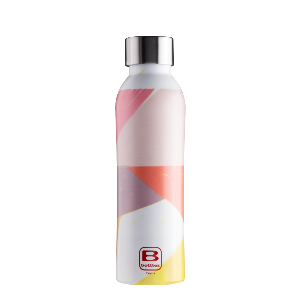 【中港彼安特】彩繪保溫瓶500ml-幾何彩繪