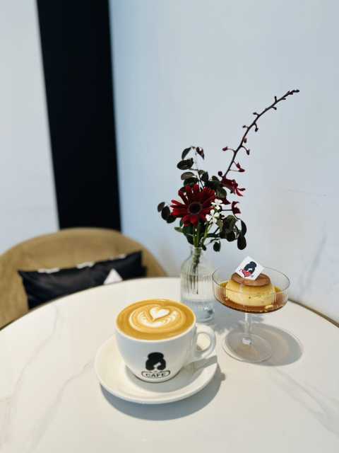 alice+olivia cafe 拿鐵2杯+馬達加斯加香草布丁1份(僅限外帶)