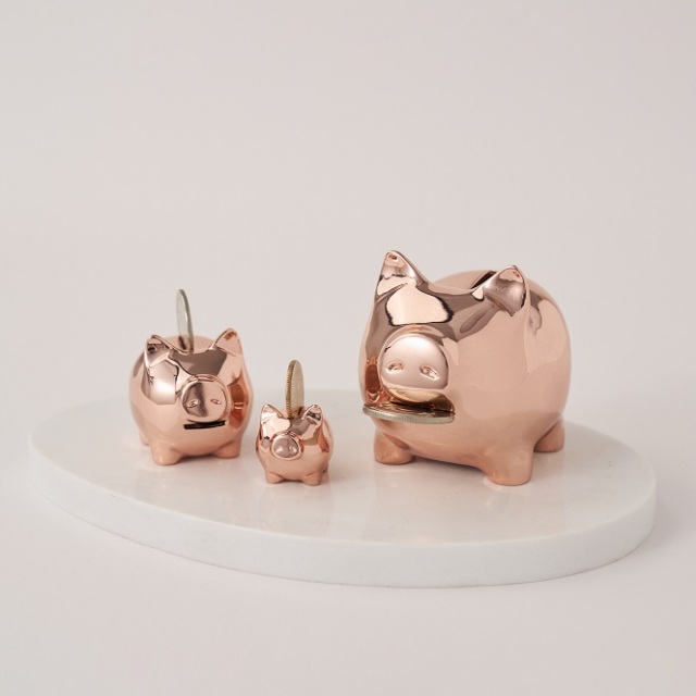 (西門)【金豬GOLDENPIG】大豬小豬落御盤_亮玫金