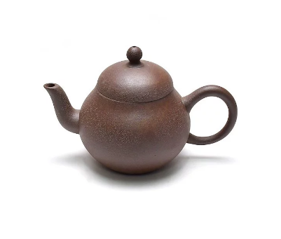 【中港陶作坊】茶人老岩泥小梨型壺 150ml-火(一次燒)