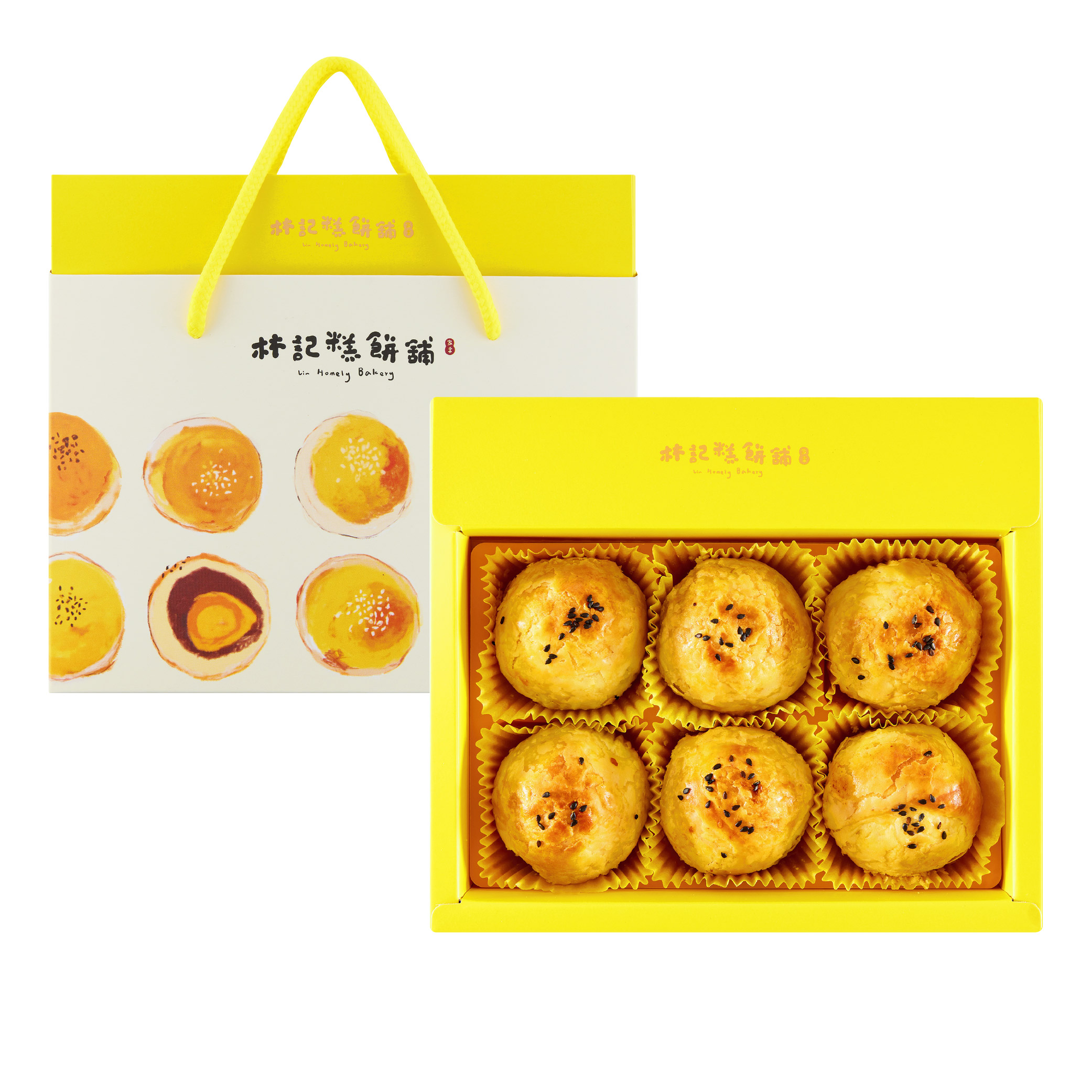 林記糕餅舖 蛋黃酥禮盒6入