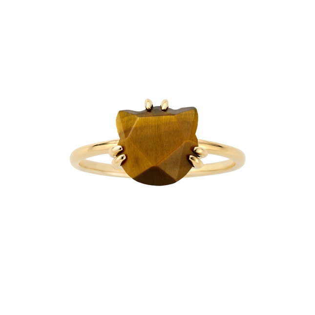 *【va vendome aoyama】《限定品》虎眼石貓咪戒指