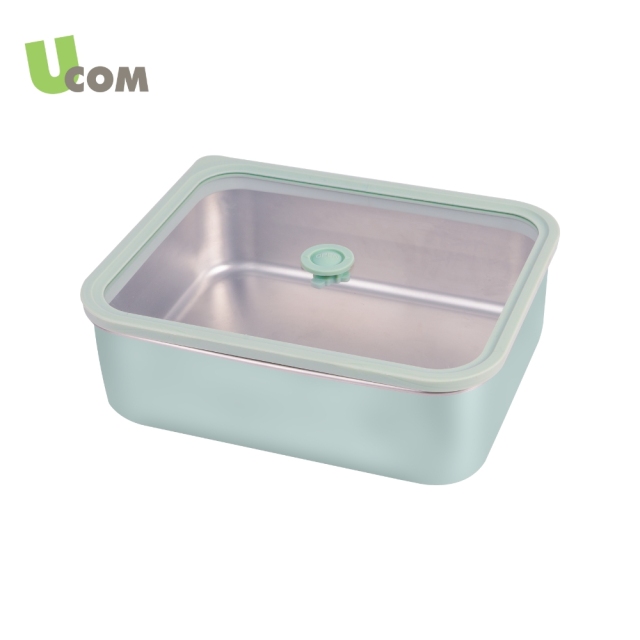 (點+金)(西門)瑞康屋 UCOM 真空抗菌小V盒春意綠1500ml