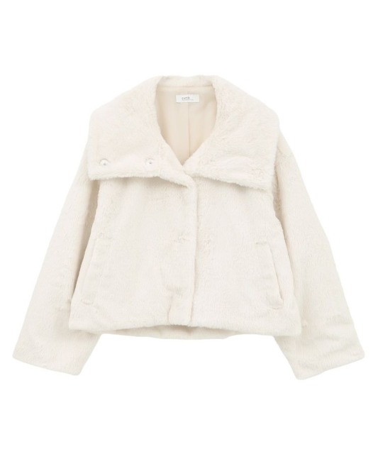 【冬季女神降臨】earth music&ecology-多way皮草外套