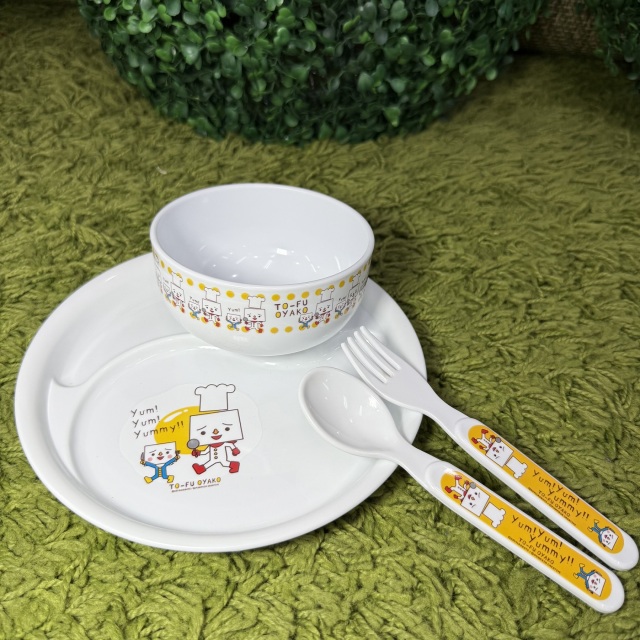 豆腐人兒童餐具組