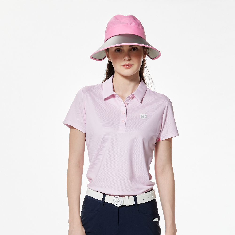 【Lynx Golf】吸排抗UV抗菌防臭涼感組織布剪裁POLO衫(女)-L