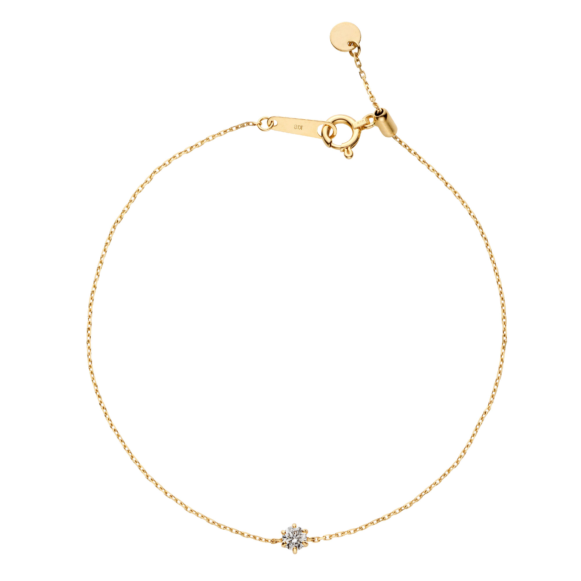 *【va vendome aoyama】VI 六爪單鑽手鍊(0.12ct)