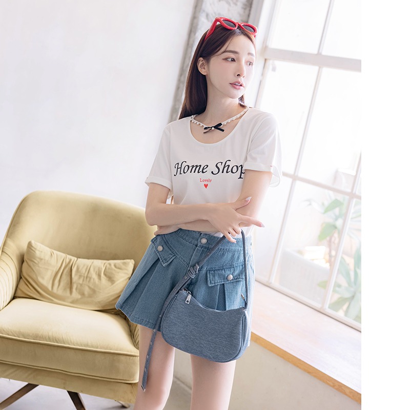 【HOME SHOP】 品牌珍珠鍊上衣 白色