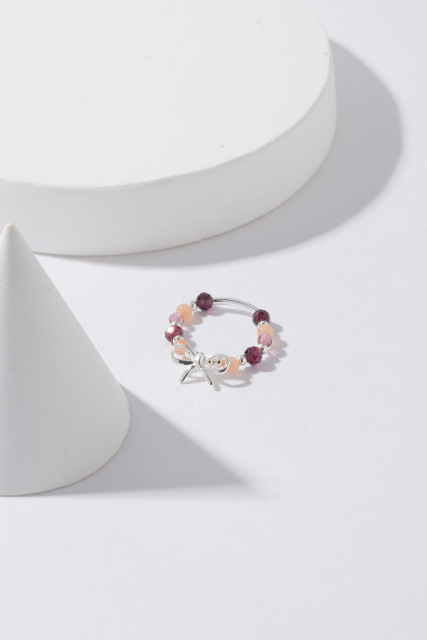 【小北門限定好物】SPANCONNY 飾品控 浪漫少女 | 蝴蝶結水晶戒指