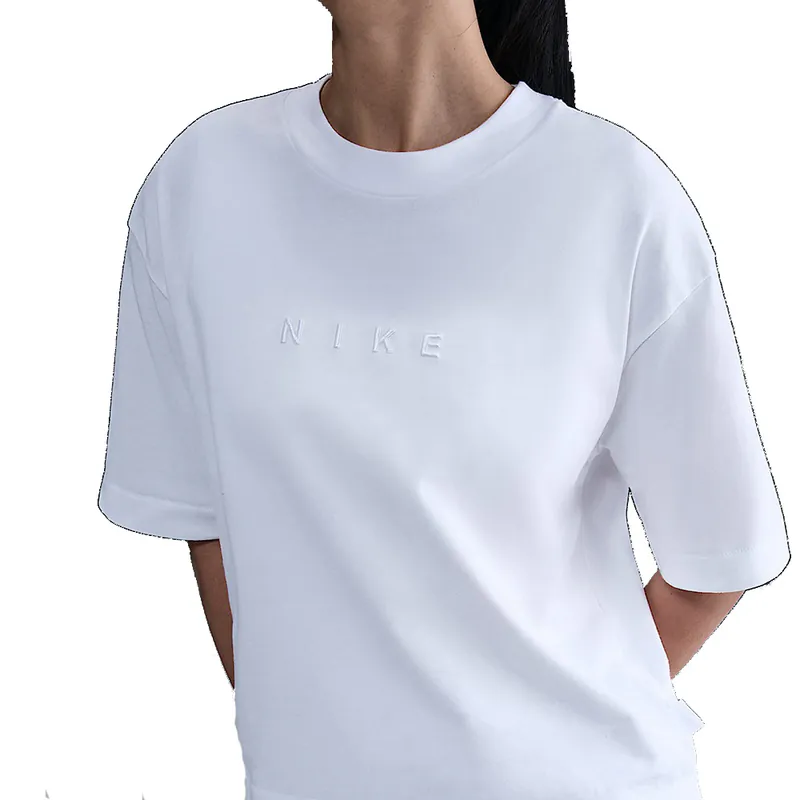 NIKE-女 AS W NSW LUXE SS TEE BOXY 短袖上衣-白,L
