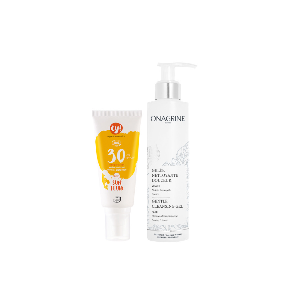 【台中店-南法香頌】ONAGRINE極淨清爽洗卸凝膠+ey!輕透防曬乳SPF30