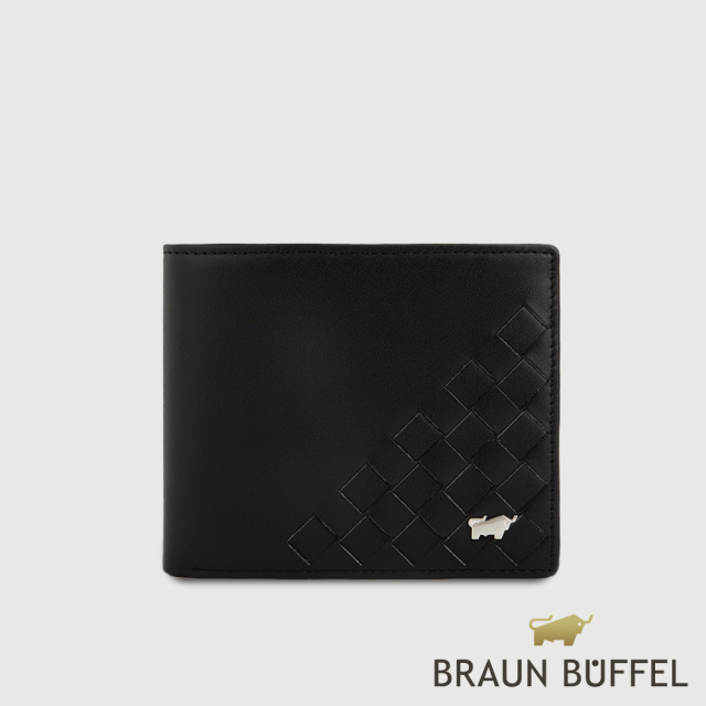 【黑五出遊必備清單】BRAUN BUFFEL- 墨菲斯 8卡中間翻零錢袋短夾