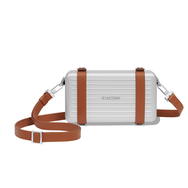 Personal 系列 Cross Body 銀色鋁鎂合金中性硬殼斜背包