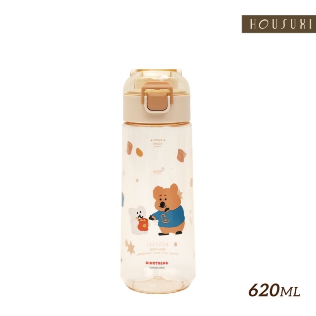 【HOUSUXI】DINOTAENG校園系列-Tritan 彈蓋水瓶620ml