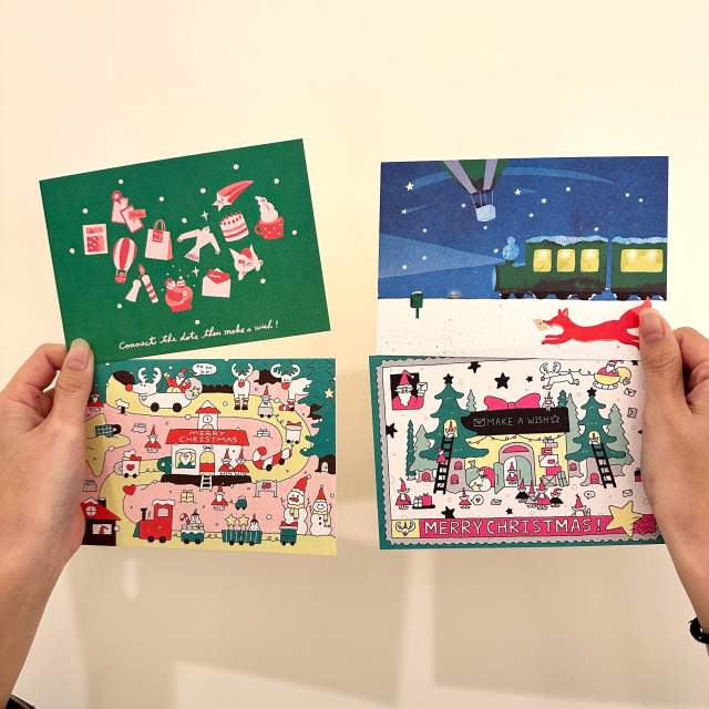 (台中店)【耶誕心願郵局】全套四款收藏版明信片組