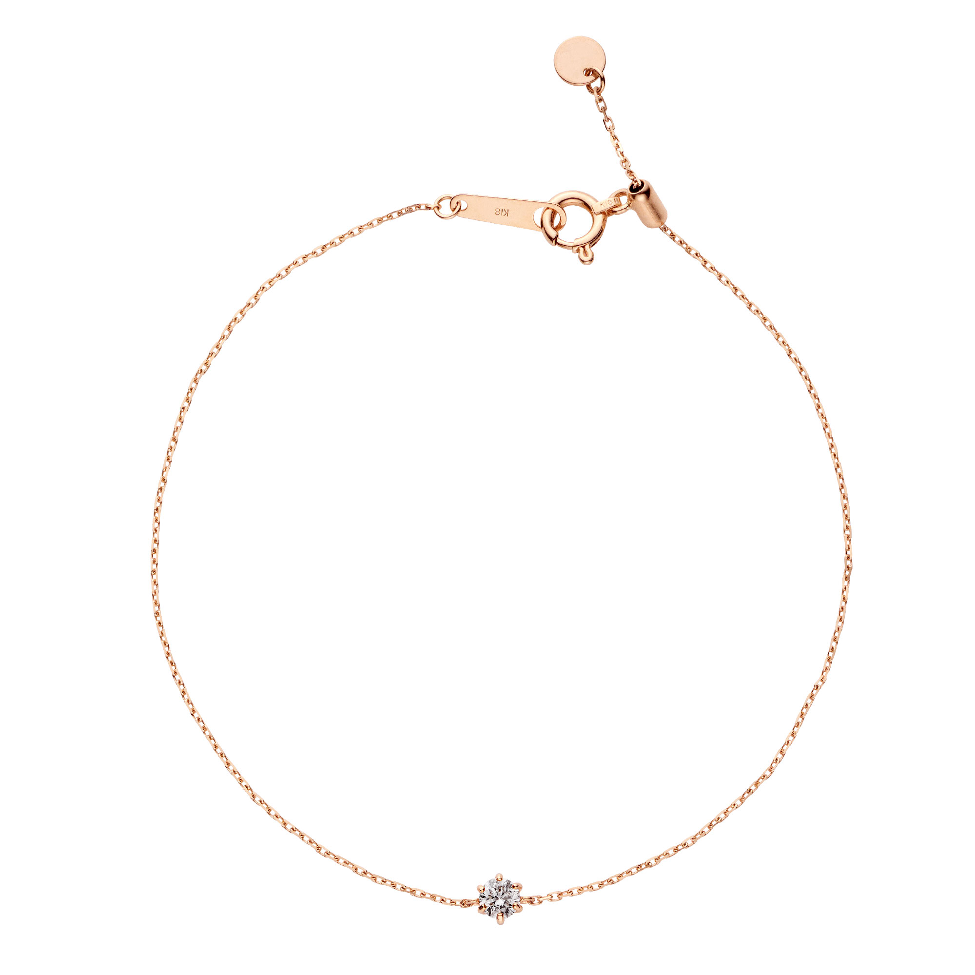 *【va vendome aoyama】VI 六爪單鑽手鍊( 0.12ct)