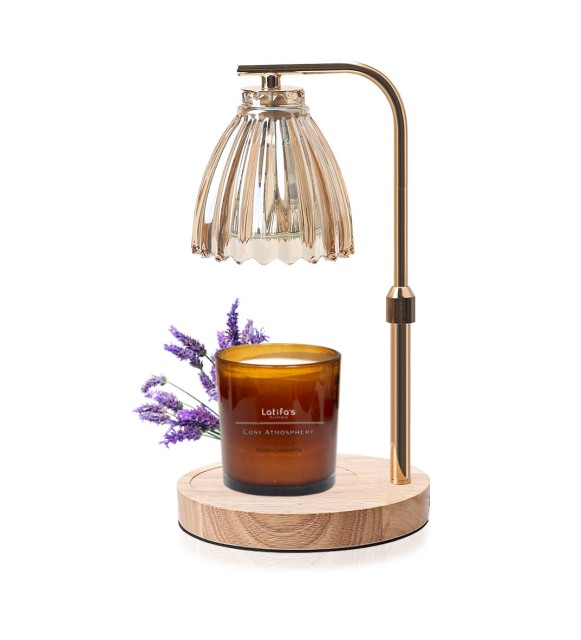 【溫暖耶誕 有點心意】荷柏園 典雅融燭燈+精油蠟燭240G