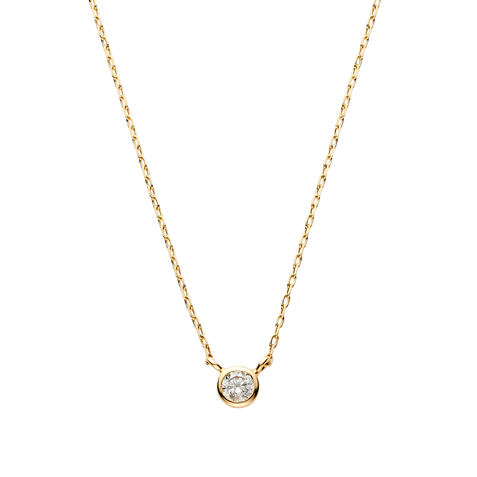 *【va vendome aoyama】包鑲鑽石項鍊(0.05ct)